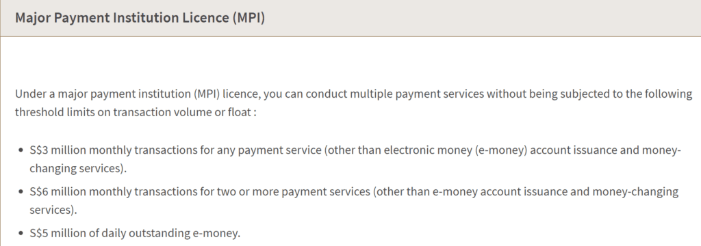 MPI license benefits in Singapore