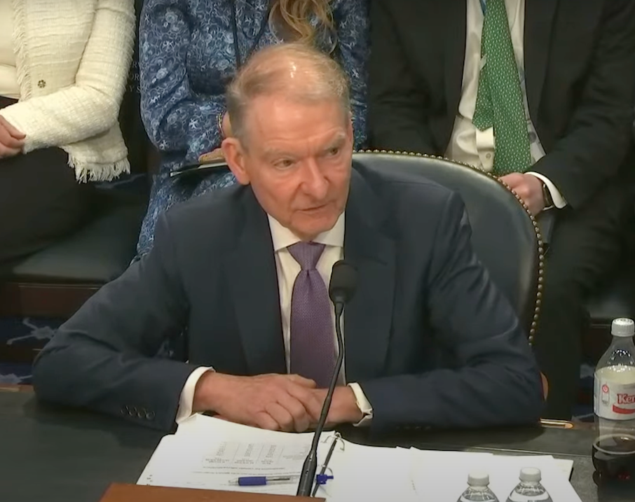 Paul Atkins at a May. 20 SEC oversight hearing