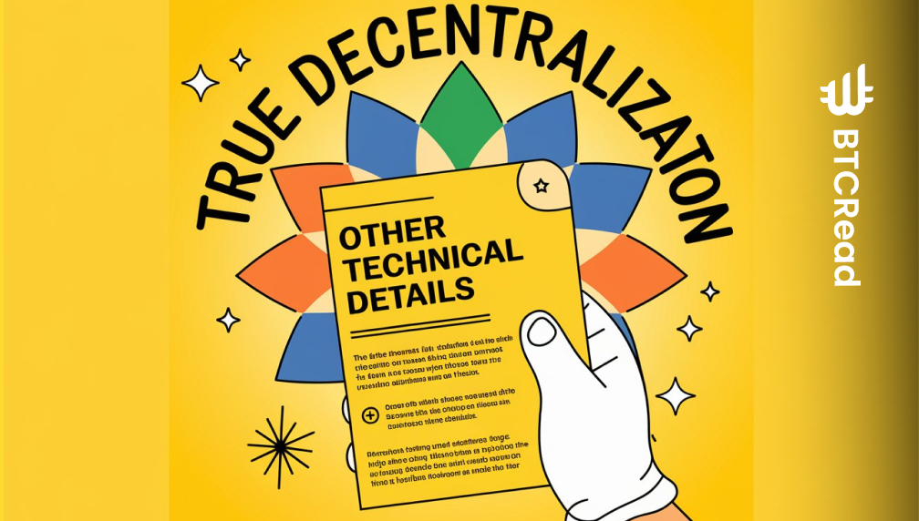 Other Technical Details in the Yellow Paper – True Decentralization